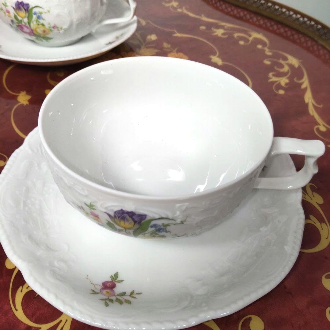 Rosenthal - ローゼンタール  カップ&amp;ソーサー 2客 ローゼンタール ROSENTHAL ティーカップ&ソーサー2客 - メルカリ